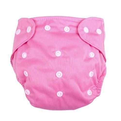Kids Washable Reusable Waterproof Pocket Nappy Cloth Diaper Cover Pink