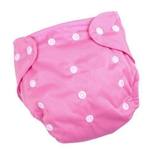 Kids Washable Reusable Waterproof Pocket Nappy Cloth Diaper Cover Pink