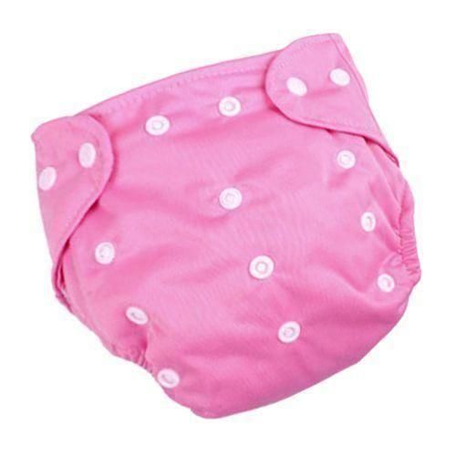 Kids Washable Reusable Waterproof Pocket Nappy Cloth Diaper Cover Pink