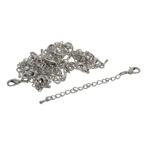20pcs DIY Necklace Bracelet Jewelry Extender Chain With Lobster Clasp