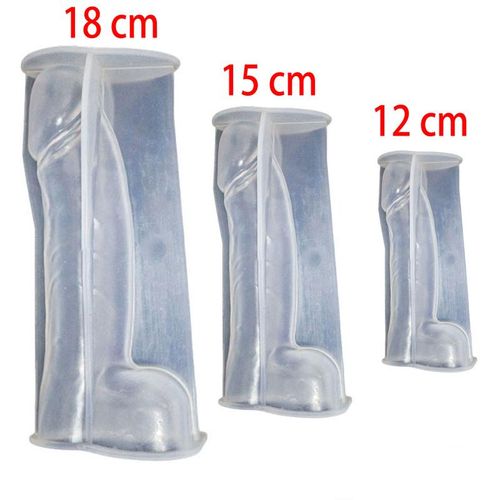 12-18cm Silicone Men Genital Candle Mold Reusable Mold For Crafting Scented Candle Soap Wax Resin Items Making Accessorpcsies