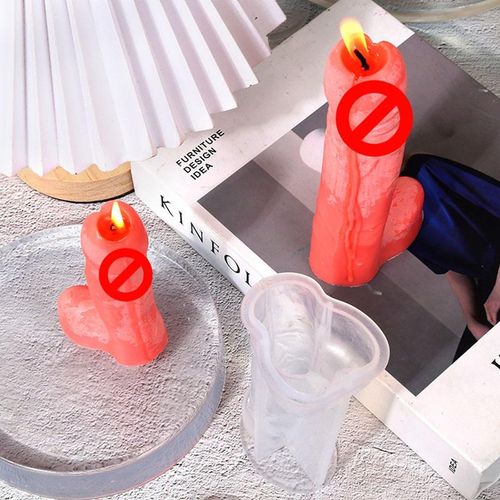 12-18cm Silicone Men Genital Candle Mold Reusable Mold For Crafting Scented Candle Soap Wax Resin Items Making Accessorpcsies
