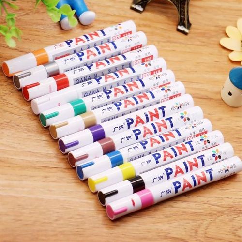 Waterproof Car Tyre Tire Tread Cd Metal Permanent Paint Marker Graffti Oily Marker Macador Caneta Stationery