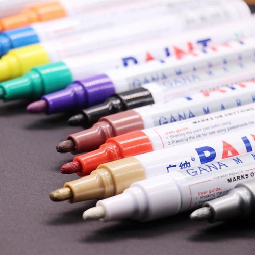 Waterproof Car Tyre Tire Tread Cd Metal Permanent Paint Marker Graffti Oily Marker Macador Caneta Stationery