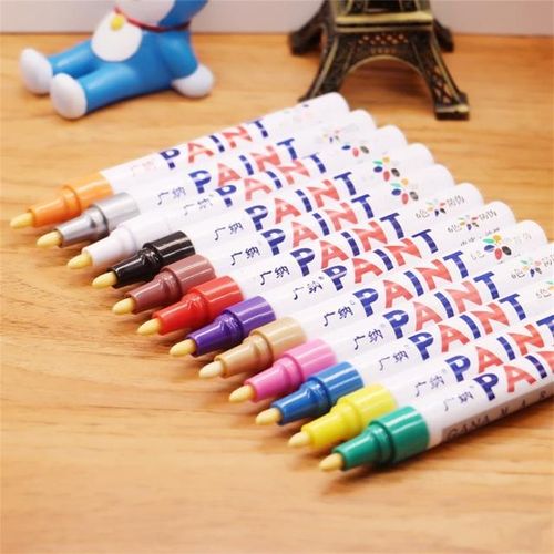 Waterproof Car Tyre Tire Tread Cd Metal Permanent Paint Marker Graffti Oily Marker Macador Caneta Stationery