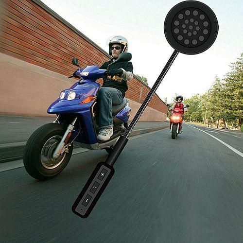Motorcycle Helmet Headset Bluetooth 4.0 Dual Stereo Speakers Handsfree Music Call Control Mic Earphone Black