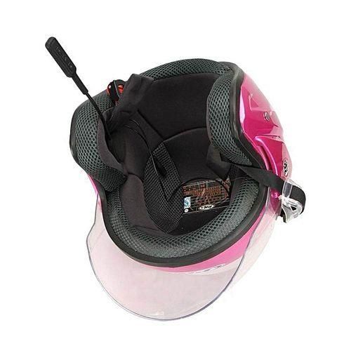 Motorcycle Helmet Headset Bluetooth 4.0 Dual Stereo Speakers Handsfree Music Call Control Mic Earphone Black