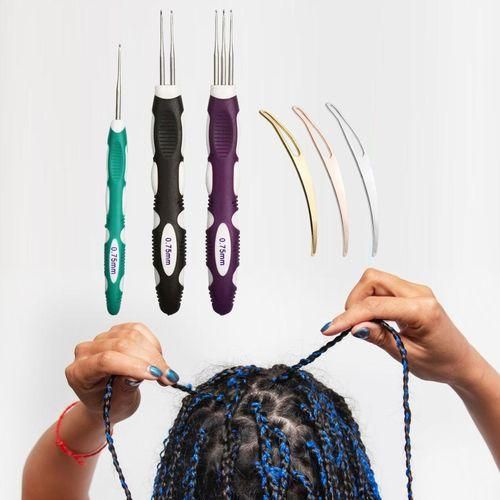 6 Pieces Dreadlock Crochet Hook With Hair Locking Tool