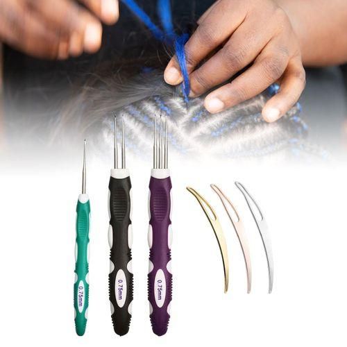 6 Pieces Dreadlock Crochet Hook With Hair Locking Tool