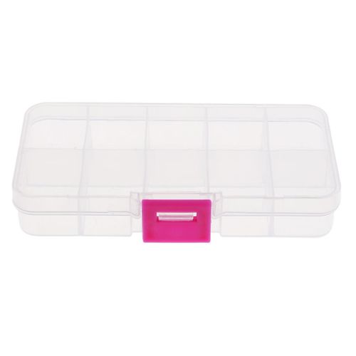 Clear Plastic Storage Organiser Craft Beads Jewellery Tool Box Case 10