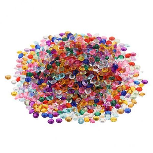 2X 2000pcs Acrylic  Decoration Scatter Confetti 4mm