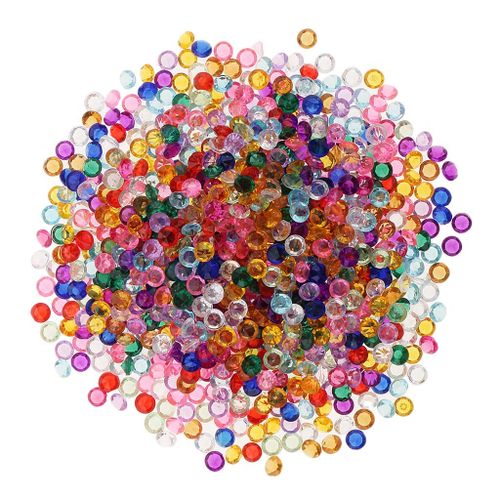 2X 2000pcs Acrylic  Decoration Scatter Confetti 4mm