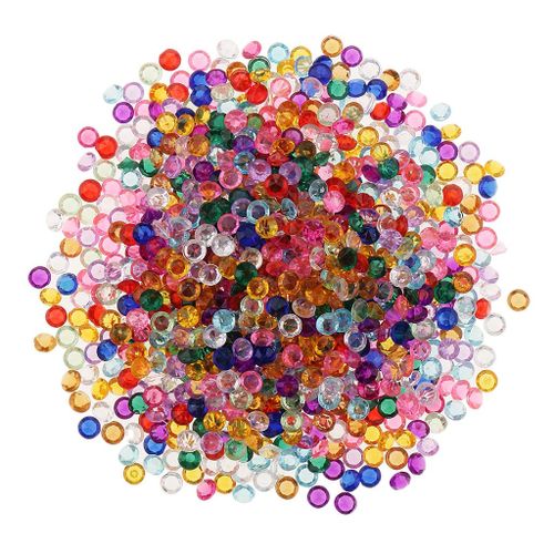 2X 2000pcs Acrylic  Decoration Scatter Confetti 4mm