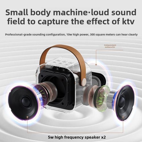 Bluetooth audio microphone microphone all-in-one audio outdoor speakers sing a song Bluetooth small audio Bluetooth speakers