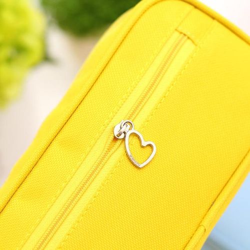 Korean Style Candy Color Brief Canvas Pencil Case Multifunction Stationery Storage Organizer Bag School Supply Escolar Papelaria
