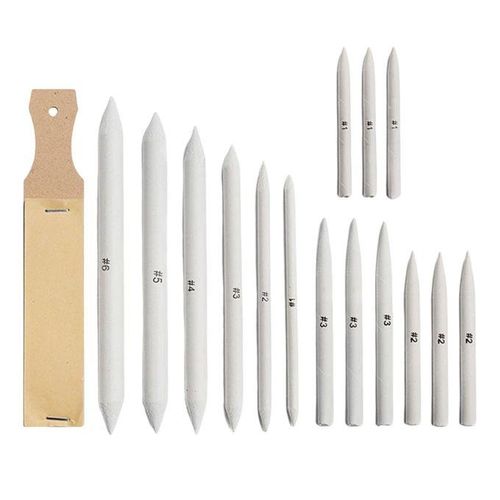 16x Blending Stumps Sanding Paper Pencil Sharpen For Beginner Artist