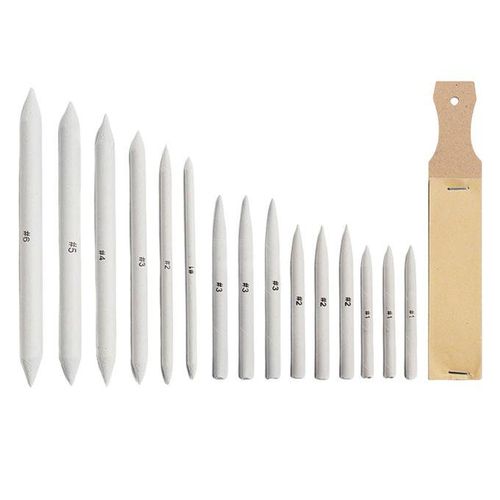 16x Blending Stumps Sanding Paper Pencil Sharpen For Beginner Artist