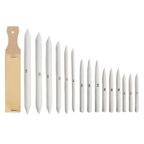16x Blending Stumps Sanding Paper Pencil Sharpen For Beginner Artist