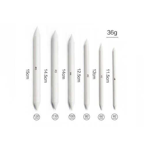 16x Blending Stumps Sanding Paper Pencil Sharpen For Beginner Artist