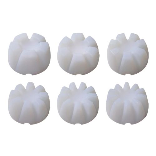6Pcs Flower Base Silicone Models Candle Soap Making DIY Jewelry White