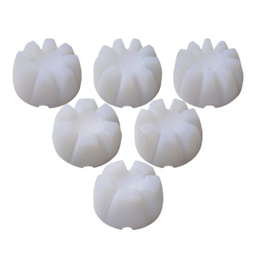 6Pcs Flower Base Silicone Models Candle Soap Making DIY Jewelry White