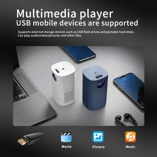 T1 Portable Projector Smart Home Theater Media Player For Home Theater Cartoon Movies