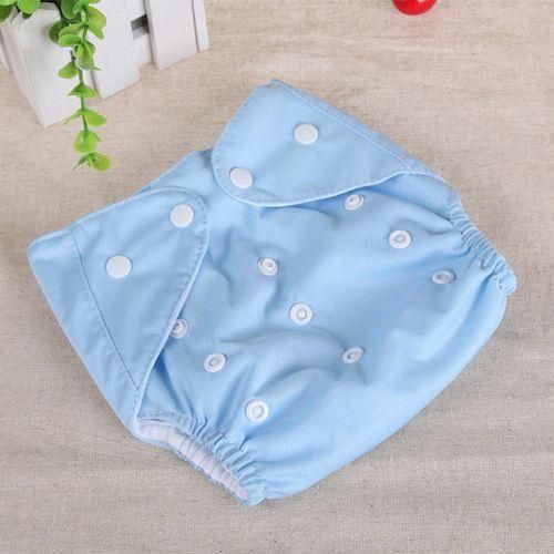 Kids Washable Reusable Waterproof Pocket Nappy Cloth Diaper Cover Blue
