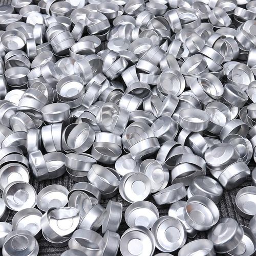 100/200pcs Aluminum Tea Tins Can Scented Candle Making Container Empty Case For Candle Holding Diy Making Silver