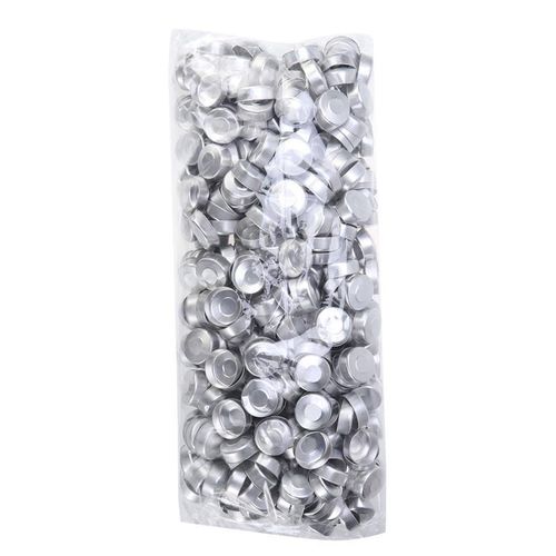 100/200pcs Aluminum Tea Tins Can Scented Candle Making Container Empty Case For Candle Holding Diy Making Silver