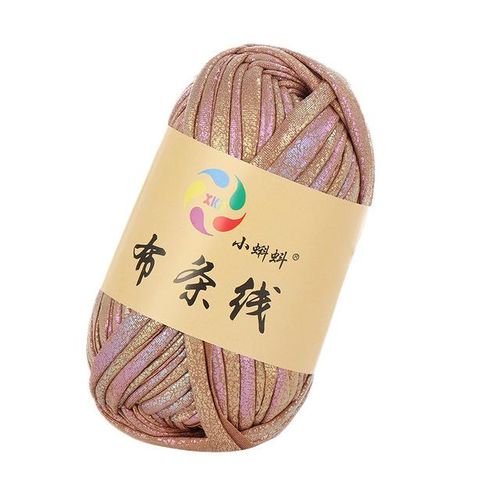 100g Crochet Tshirt Yarn Plaid Metallic Cloth Cord For Diy Kniting Needlework Cotton Polyester Threads For Women Handbag