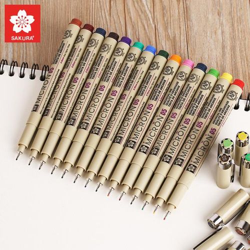 Sakura Pigma Micron Liner Pen Set Design Drawing Manga Sketch Colorful Art Markers Fineliner Pens Japanese Stationery Supplies