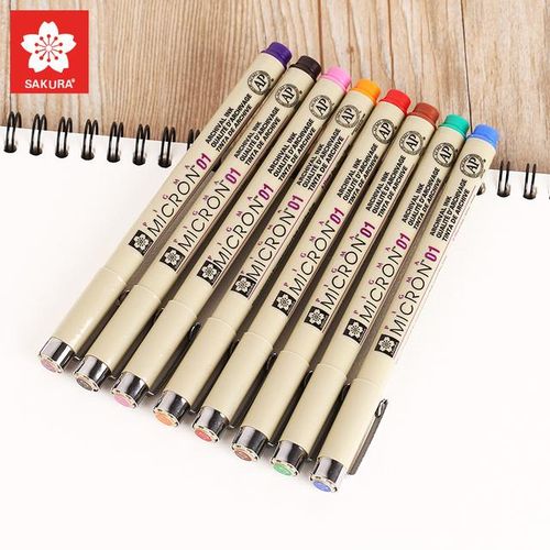 Sakura Pigma Micron Liner Pen Set Design Drawing Manga Sketch Colorful Art Markers Fineliner Pens Japanese Stationery Supplies