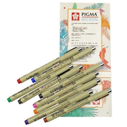 Sakura Pigma Micron Liner Pen Set Design Drawing Manga Sketch Colorful Art Markers Fineliner Pens Japanese Stationery Supplies