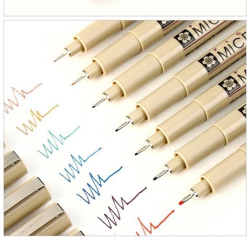 Sakura Pigma Micron Liner Pen Set Design Drawing Manga Sketch Colorful Art Markers Fineliner Pens Japanese Stationery Supplies