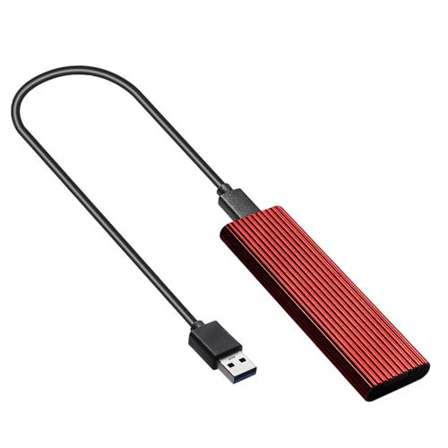 M.2   SSD To USB 3.1 SSD Reader Enclosure Case Red