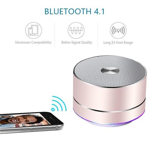 Portable Wireless Bluetooth Speaker Stereo LED Speakers with Built-in