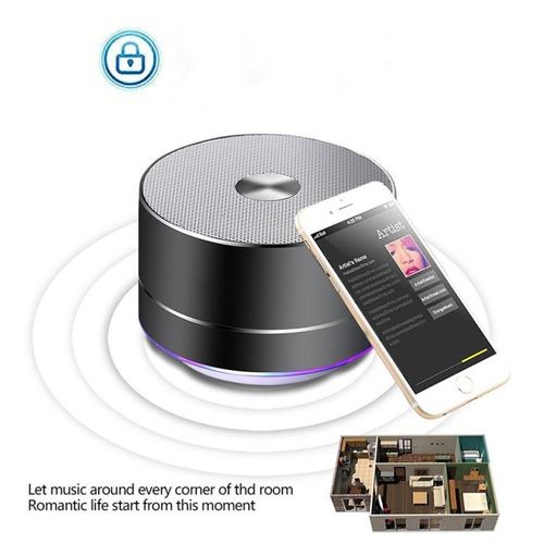 Portable Wireless Bluetooth Speaker Stereo LED Speakers with Built-in