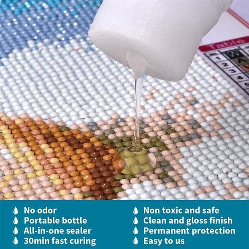 120ml/240ml Diamond Painting Sealer 5d Diamond Painting Art Glue Permanent Hold Shine Effect Sealer Diamond Painting Puzzles