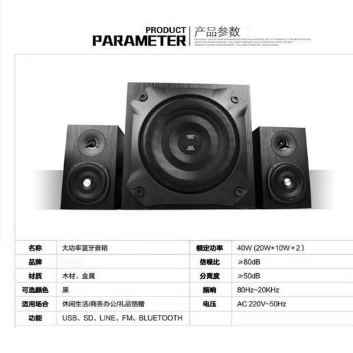 S909 Subwoofer Wooden Speaker Living Room Desktop Computer Audio Bluetooth Super Dynamic Bass Boost