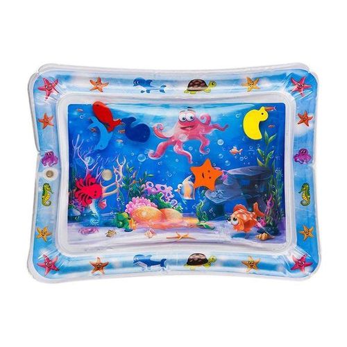 Baby Summer Water Pad Child Ice Pad Large Pvc Water Pad Inflatable Water Pad Inflatable Patted Water Pad Prone Pat Pad - Blue