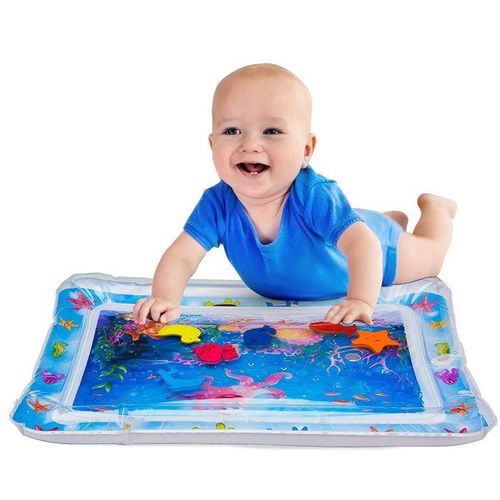 Baby Summer Water Pad Child Ice Pad Large Pvc Water Pad Inflatable Water Pad Inflatable Patted Water Pad Prone Pat Pad - Blue