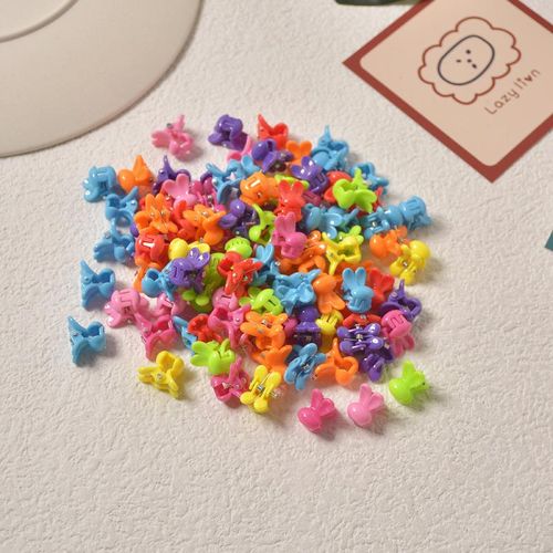 100pcs Girls Cute Hair Clips Flower Star Crown Small Hair Claws Kids Sweet Hairpin Cartoons Hair Accessories