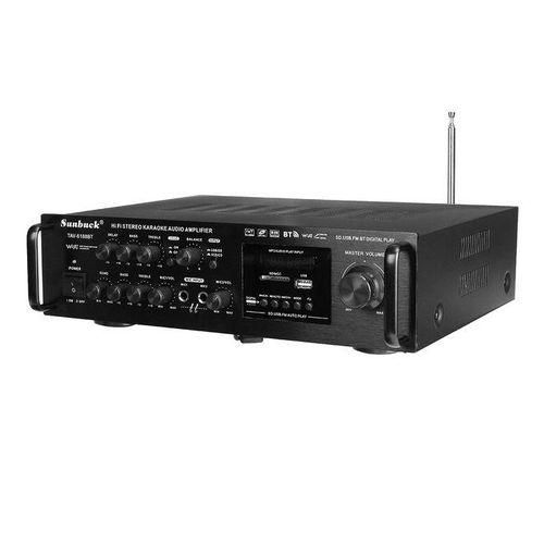 220240V 2000W Digital Power Amplifier Audio Karaoke Home Theater Music Center Bluetooth Remote Control FM Microphone Support6188BT