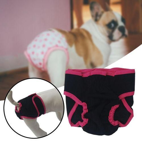 Puppy Physiological Pants Absorbent Leakproof Soft Black