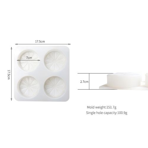 Resin Soap  Lemon Slice Silicone Cake Mould Candy