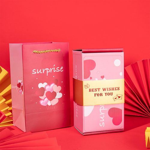 Money Gift Box Crafts Envelope Box For Pink Best Wishes