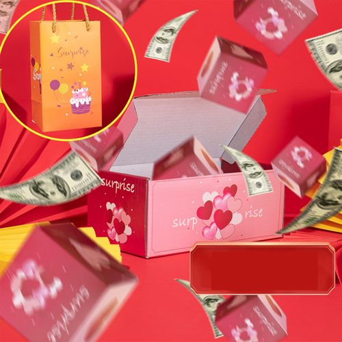 Money Gift Box Crafts Envelope Box For Pink Best Wishes