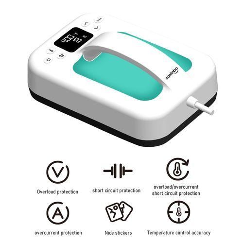 Coolinbo HP6 Handheld Mini Heat Press Machine 7x5 Inch