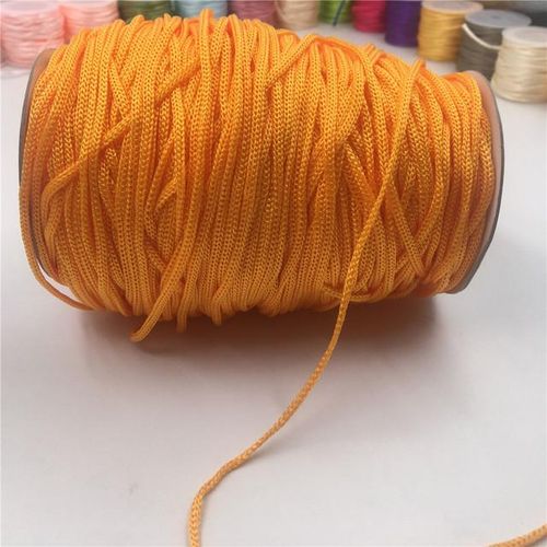 3mm 10-150meters Ice Silk Thread Nylon Cord Weight Crochet Hollow Line Rope Diy Hand-Woven Braided Handicraft Lanyard