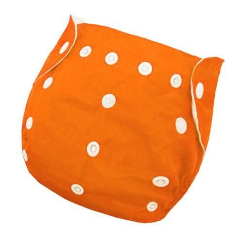 Reusable Baby, Toddler, Kids, Cloth Diaper, Washable Diapers, Orange NO5124